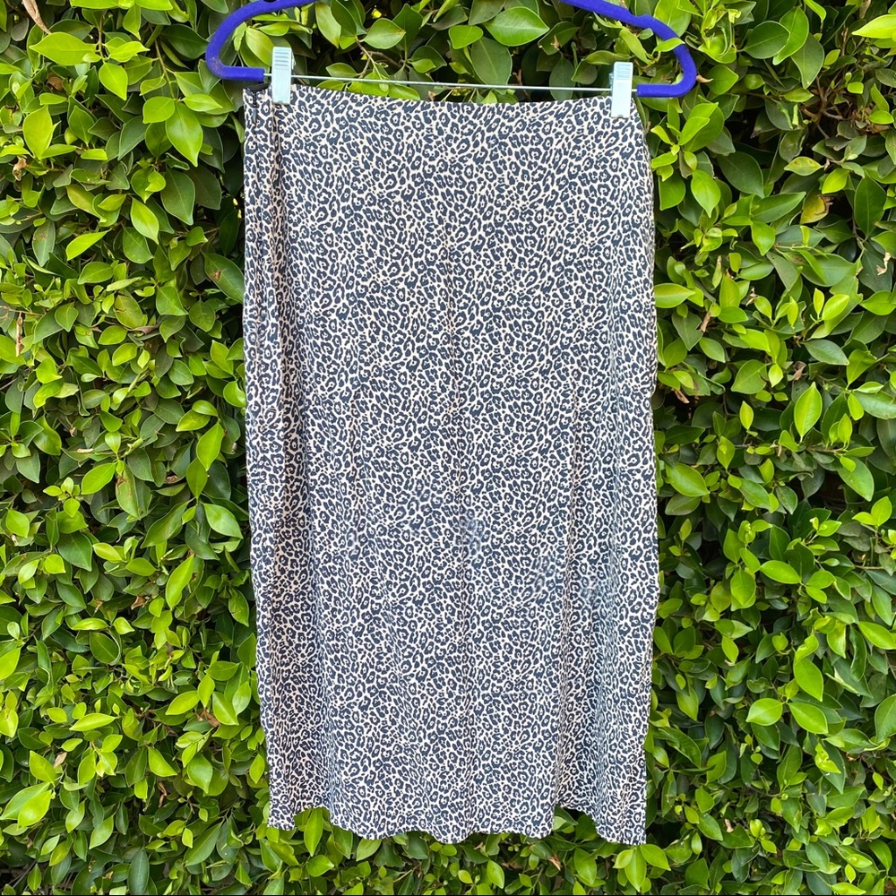 AEO CHEETAH PRINT MIDI SKIRT